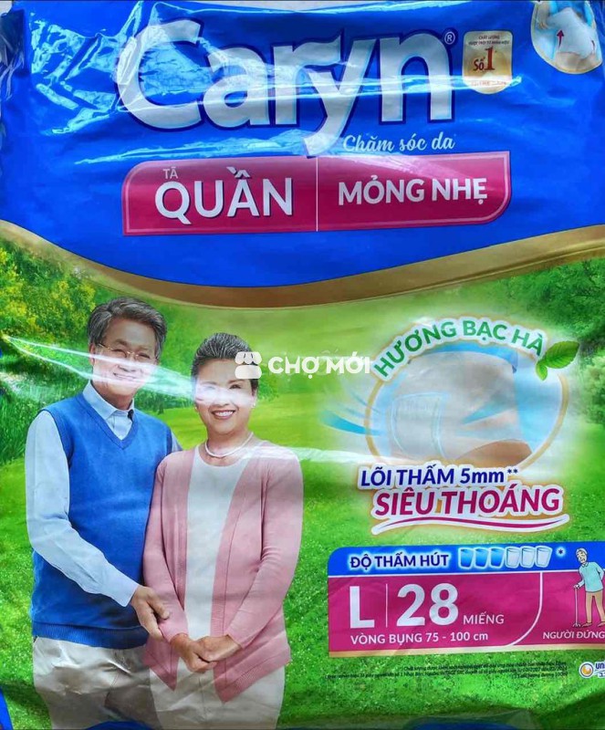 Passs Tã quần Caryn L 28 miếng tặng tấm đệm lót