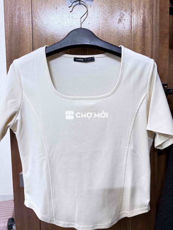Áo thun nữ Lovito cổ vuông size S