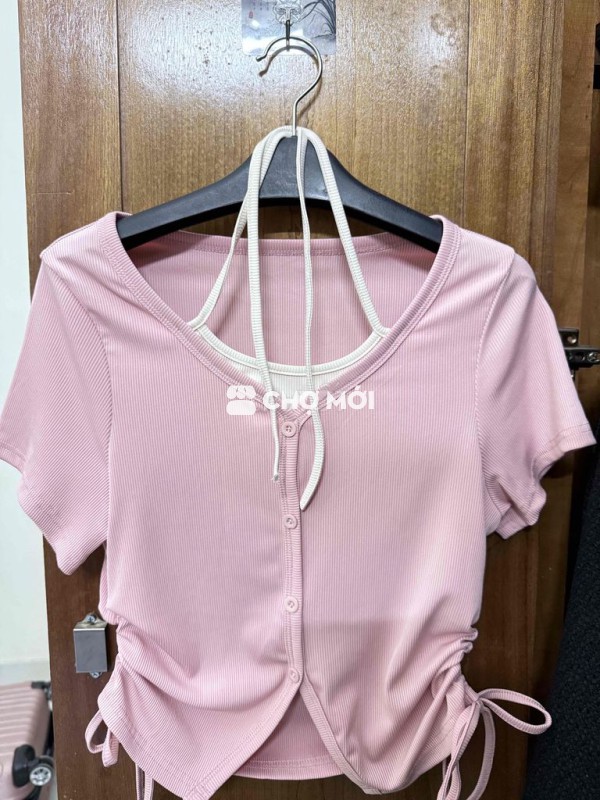 Áo kiểu Nữ Vải gân Mới 100%