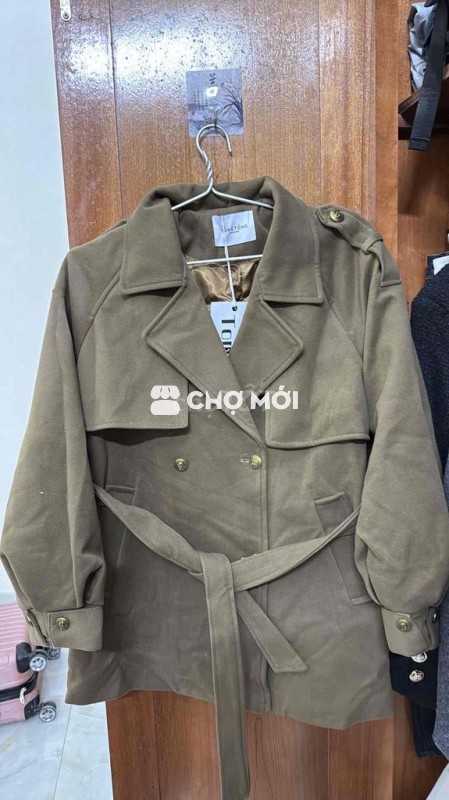Áo khoác dạ TONGTONG Nữ Nâu