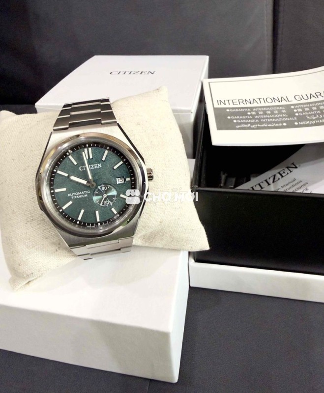 Đồng hồ Citizen Zenshin Nam Titan Xanh 40mm