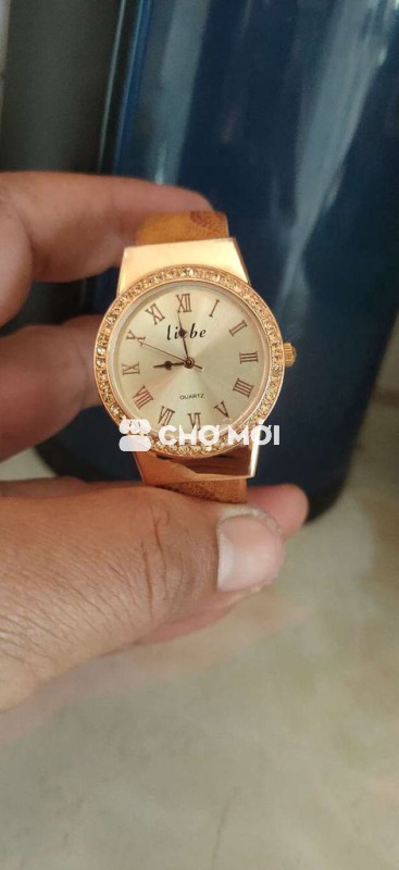 Đồng hồ nữ Liebe Inox bọc vàng 30mm