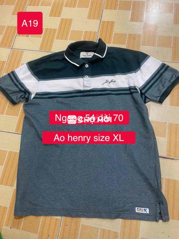 Áo polo John Henry nam size L mới