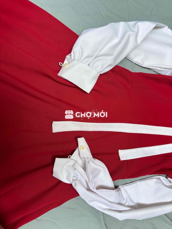Đầm Nữ Đỏ Trắng size S