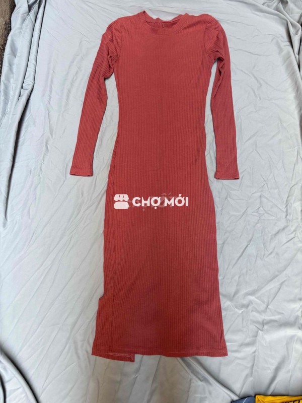 Đầm body Nữ Vải gân Dưới 46kg