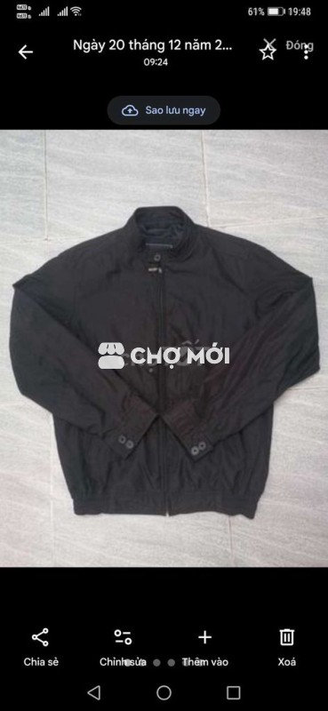 Áo khoác Dugarco Collection NylonPoly Đen form M