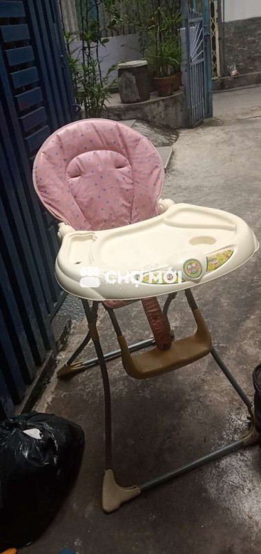 Ghế ăn dặm Hồng Vàng kem free ship nội thành Sg