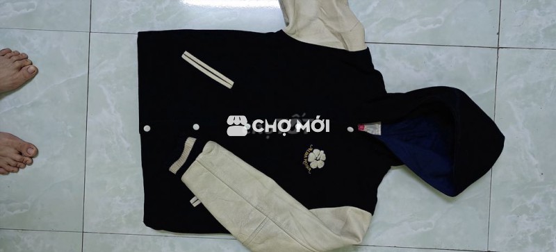 Áo khoác bomber tay da thật (50-60kg)