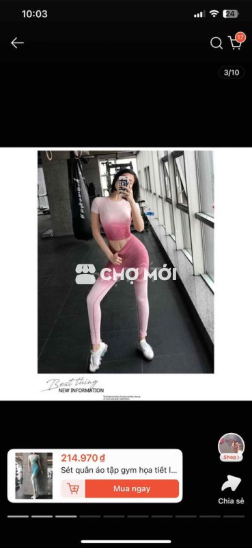 Đồ tập thể dục Nữ size M