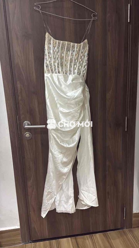 Đầm tiệc Nữ Lụa Trắng S/M nhỏ