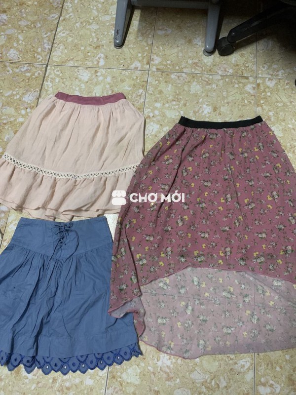 Chân váy bé gái Kaki Xanh