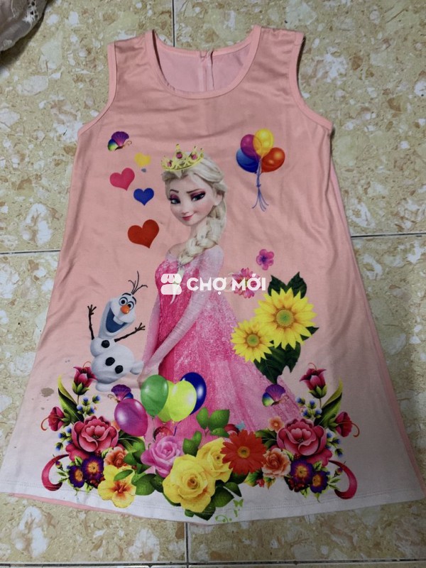 Váy Nữ Elsa Hồng size 120-130