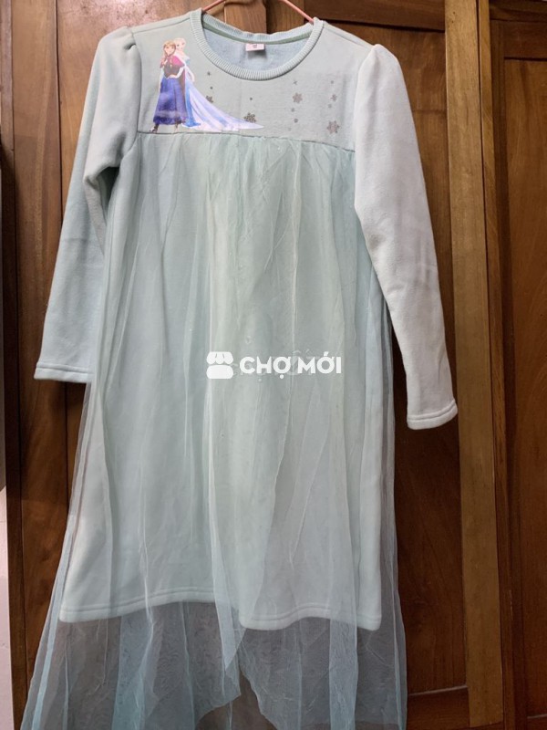 Váy Nữ lót lông Elsa size 140