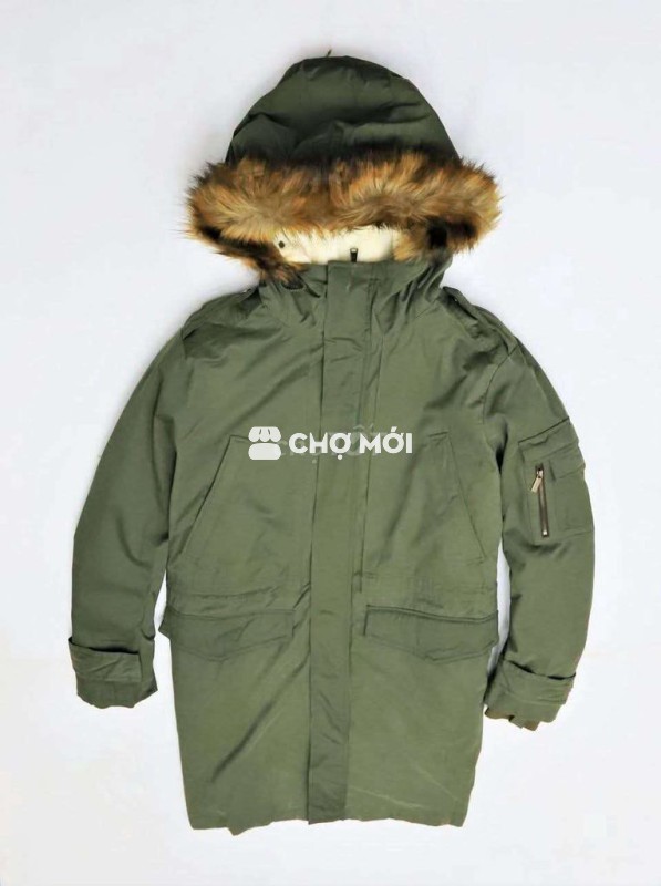 Khoác parka, mũ lông siêu ấm. mới