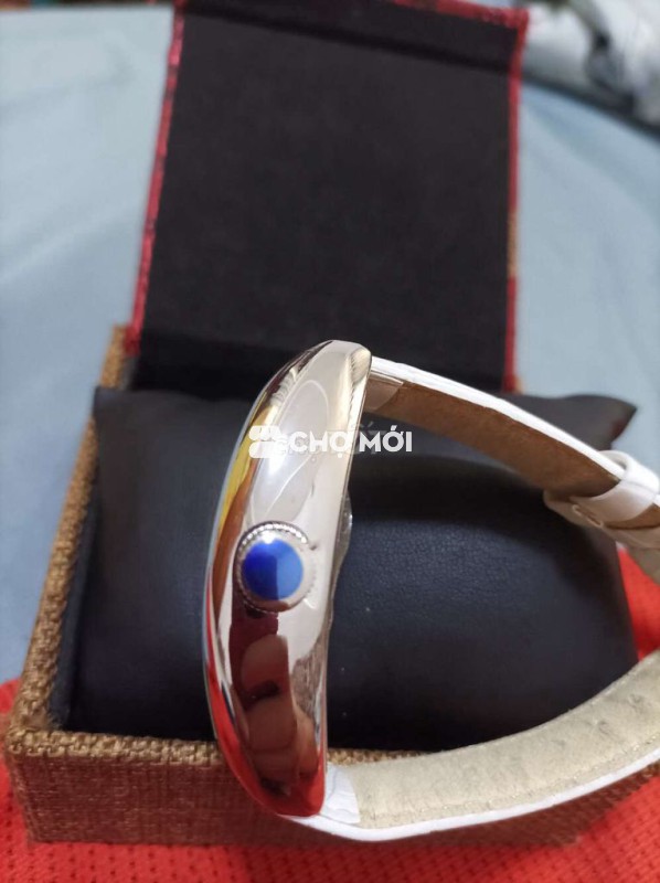 Đồng hồ Frank Miura Unit 6 Magnum Da Trắng