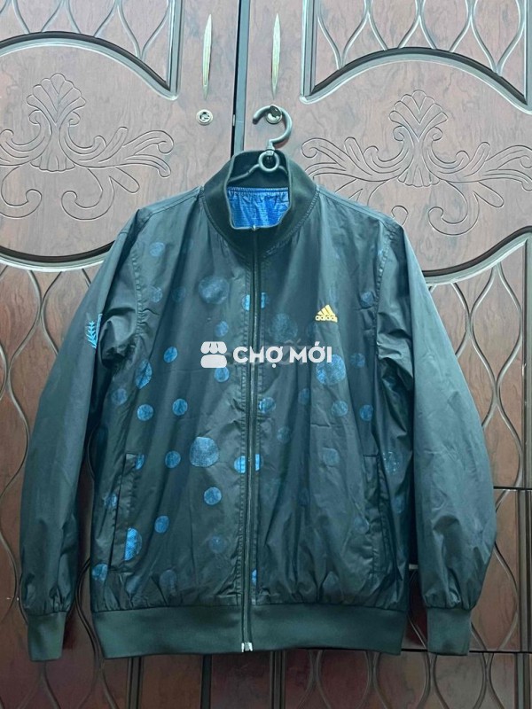 Áo khoác Adidas Nam Vải Đen