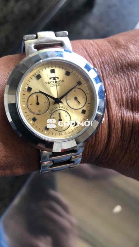 Đồng hồ Technos Nam Thép không gỉ, saphire,40