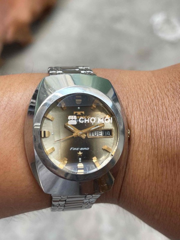 Đồng hồ Technos Fire-Bird Nam Kim loại Bạc