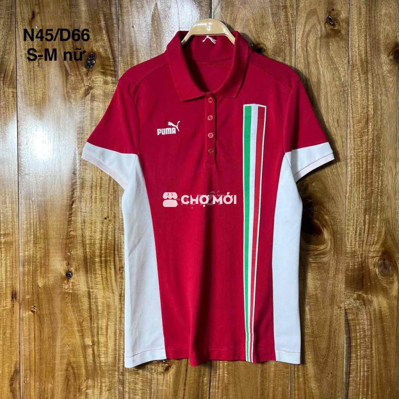 Áo polo Puma Ferrari Nữ Đỏ S-M 98%