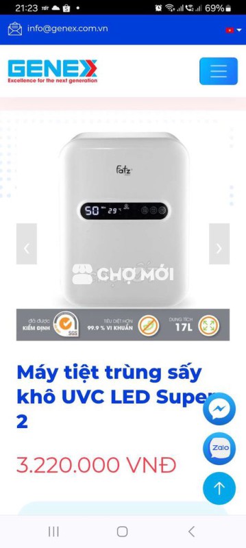 máy tiệt trùng fatz super2