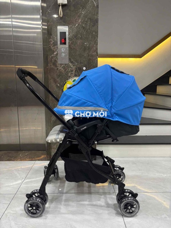 xe đẩy combi Handy 4cas xanh biển