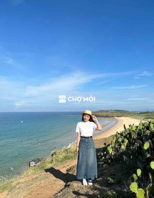 Chân váy Jean nữ size L