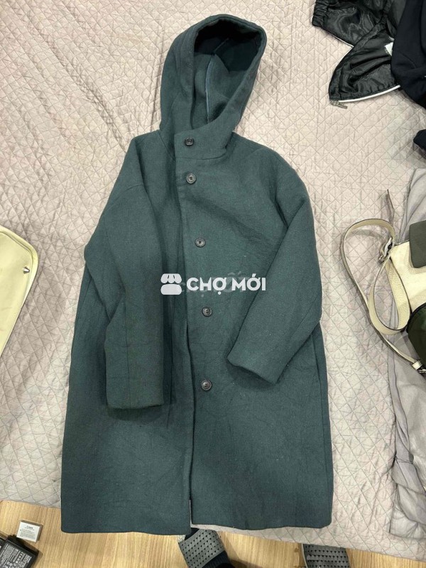 Áo khoác dạ Uniqlo Xanh đậm chính hãng