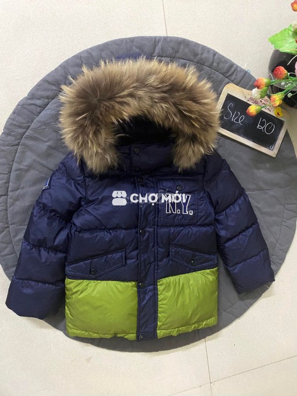 Áo khoác lông vũ bé trai size 120