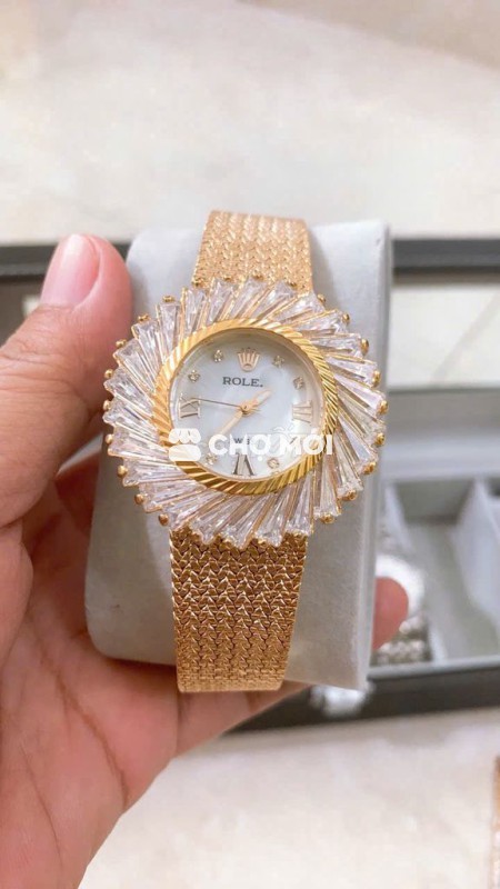 Đồng Hồ Nữ Sang Trọng Quartz Vàng 38mm Mới