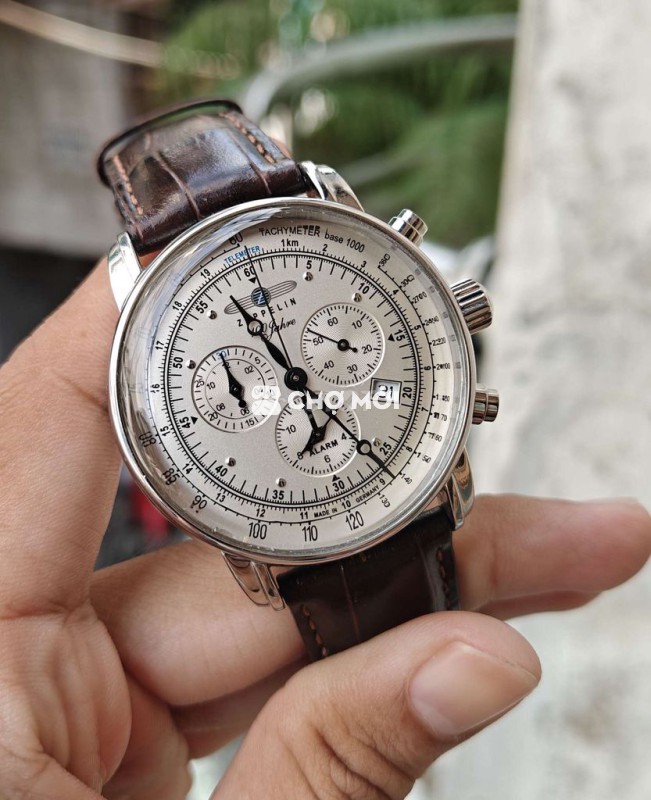 giao lưu Zeppelin pilot chronograph báo thức gl