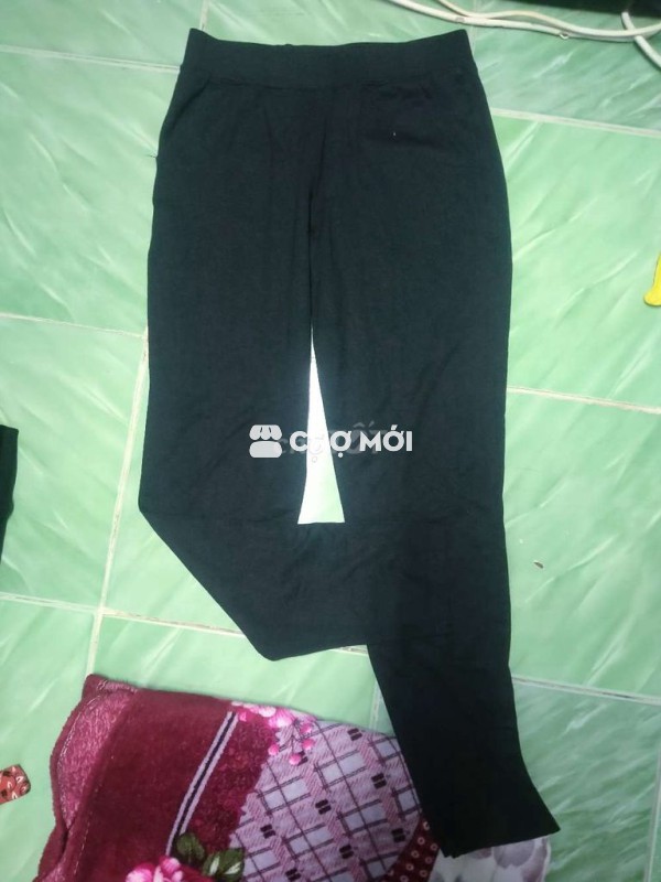 quần legging nữ đen co dãn