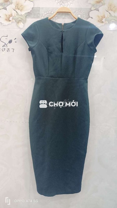 Đầm bút chì Nữ Xanh rêu size L