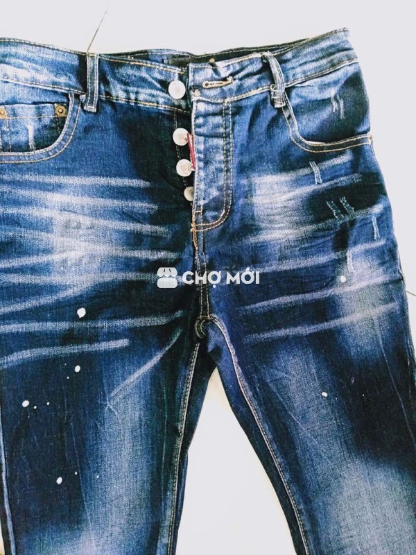 Quần jean nam size 28 Vải co giãn Mới 100%