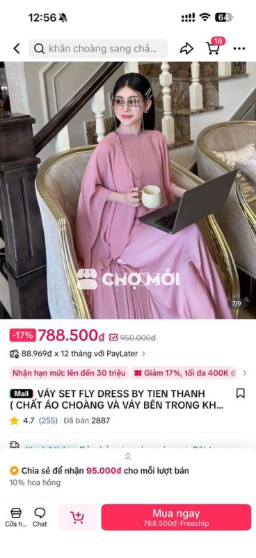 đầm thiết kế 65-75ki