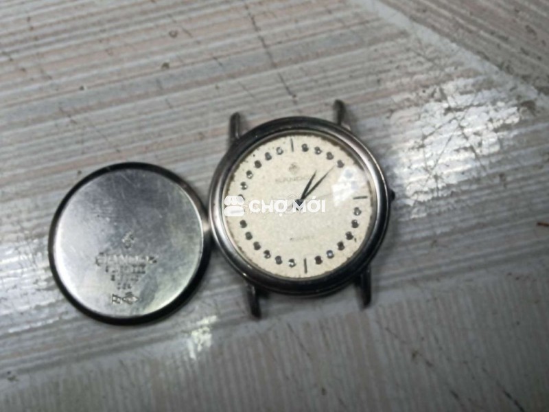 Đồng hồ sandoz bạc đúc đính kim cương