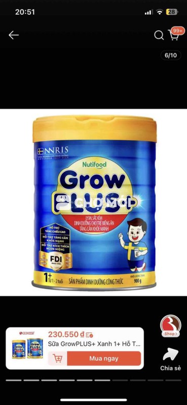 sữa bé dùng 7 muỗng đầu k hợp tác . mới mua luôn