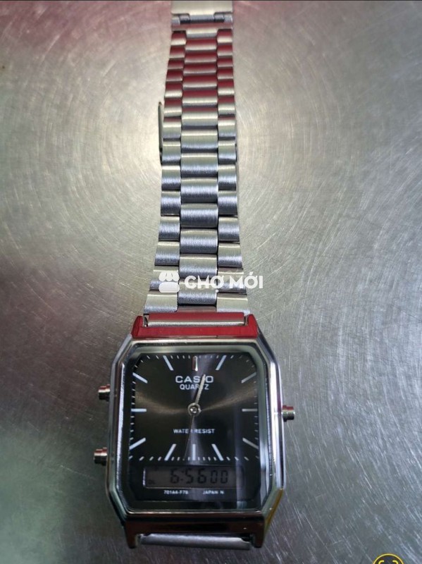 Đồng hồ Casio AQ-230 Đen trắng