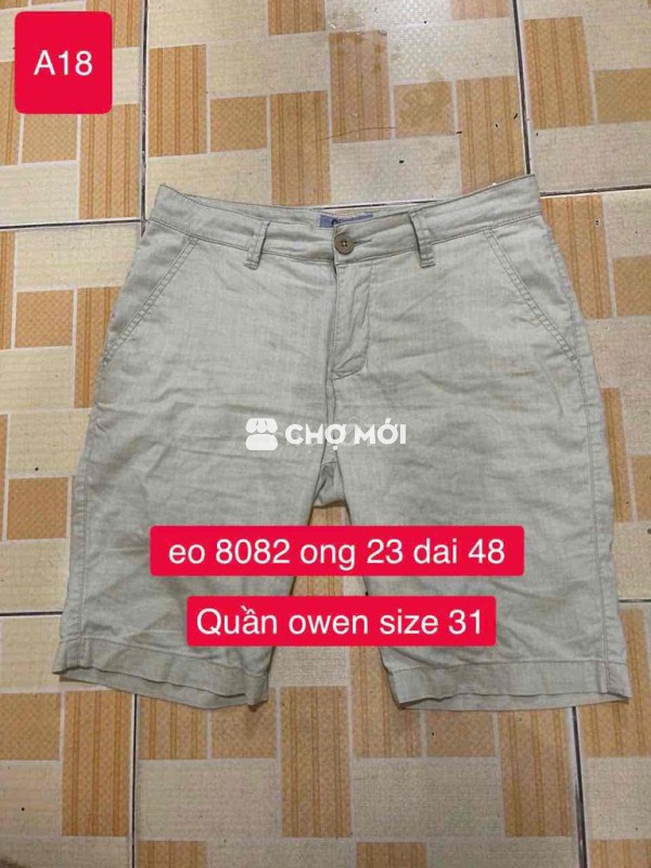 Quần kaki owen size 31