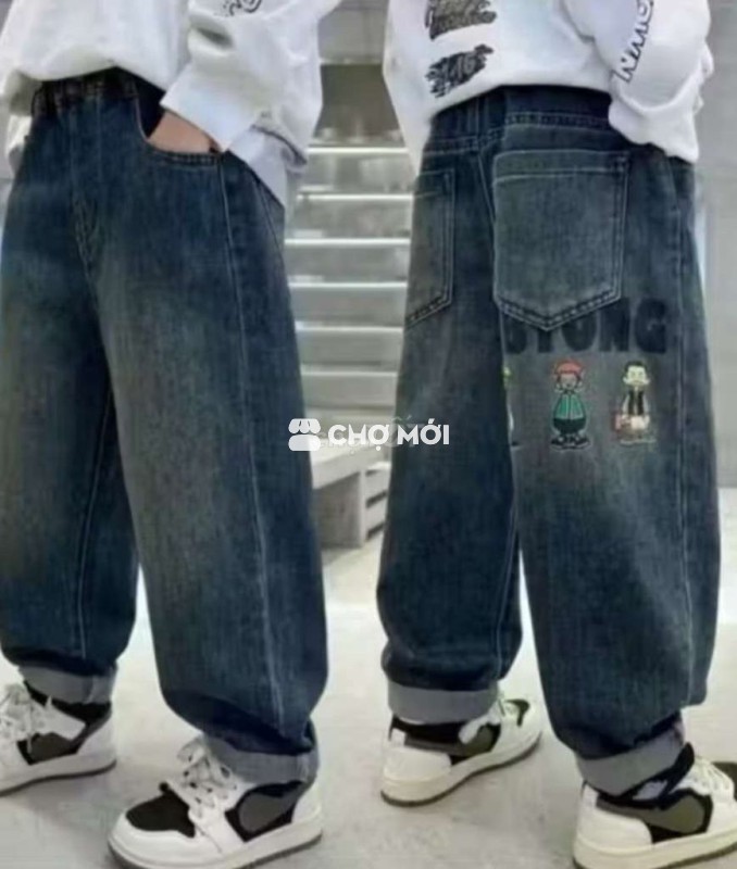 QUẦN JEAN BÉ TRAI 40KG ĐỖ LẠI