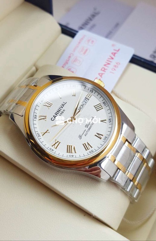 Đồng Hồ Carnival Thép Đúc Bọc Vàng Hàng Đẹp Mới Về