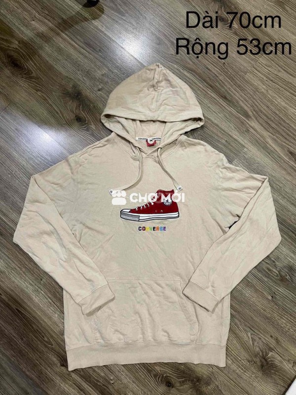 Hoodie Converse size XL màu be cần pass