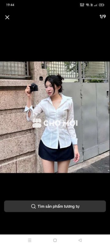 Áo sơ mi nữ vải ôm eo The Quạo