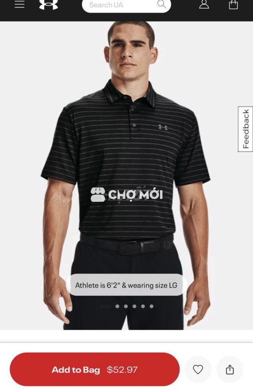 Áo thun Under Armour chính hãng 100%. Size L.