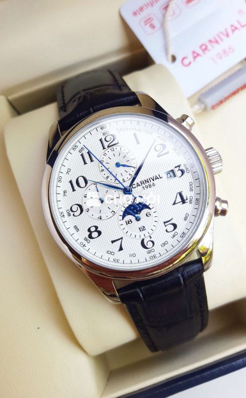 Carnival Triple Calender - Full Box Máy Cơ - 39mm