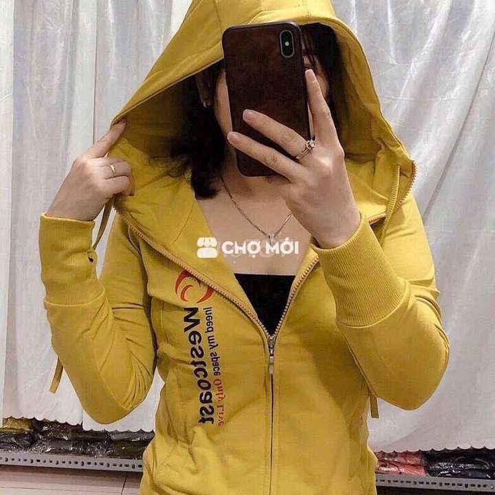 ÁO KHOÁC CHỐNG NẮNG NỮ PHỐI CHẤT VẢI MÁT CÓ NÓN TO