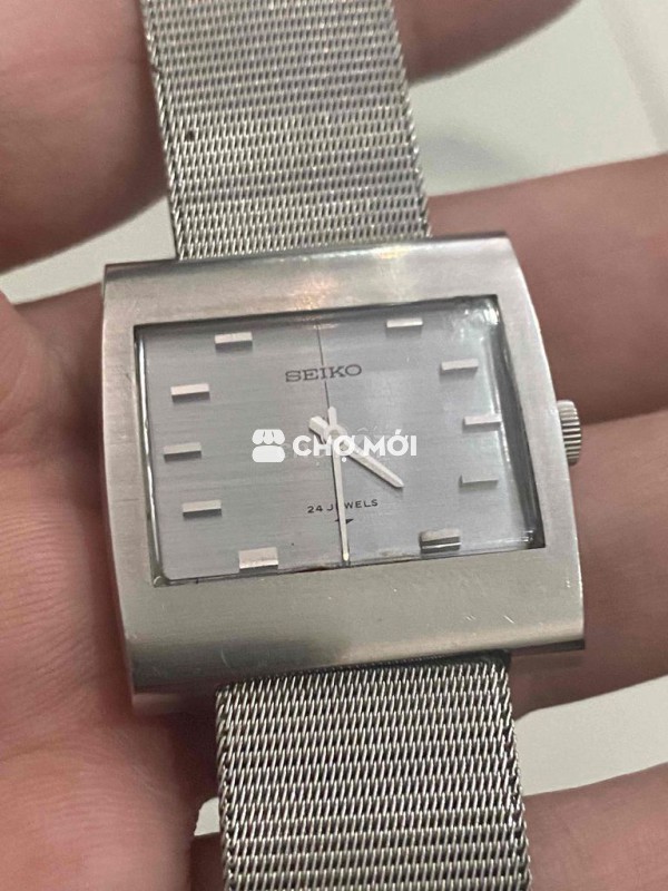 Seiko tank Cót tay cổ sz 32*30mm Dây lụa zịn❤️