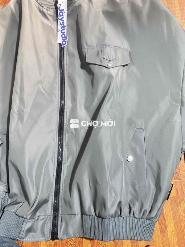 Áo Bomber Jacket Tay nhún BOMBER ZIP BOXY - Áo kho