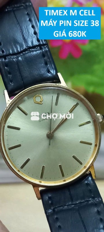 🔥TMEX MỸ mặt vàng cổ điển máy pin size 38 zá 680k🔥