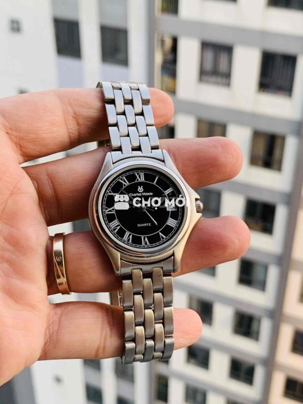 đồng hồ Charles Nhật zin keng chạy chuẩn chính han