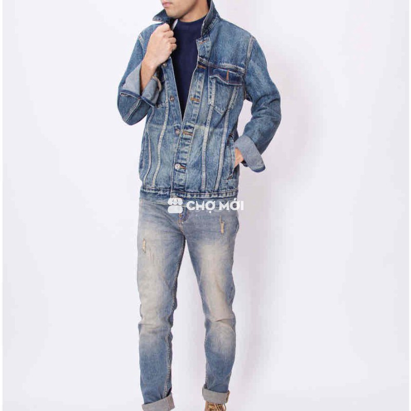 Áo khoác jean nam LAB+COTTONLAB